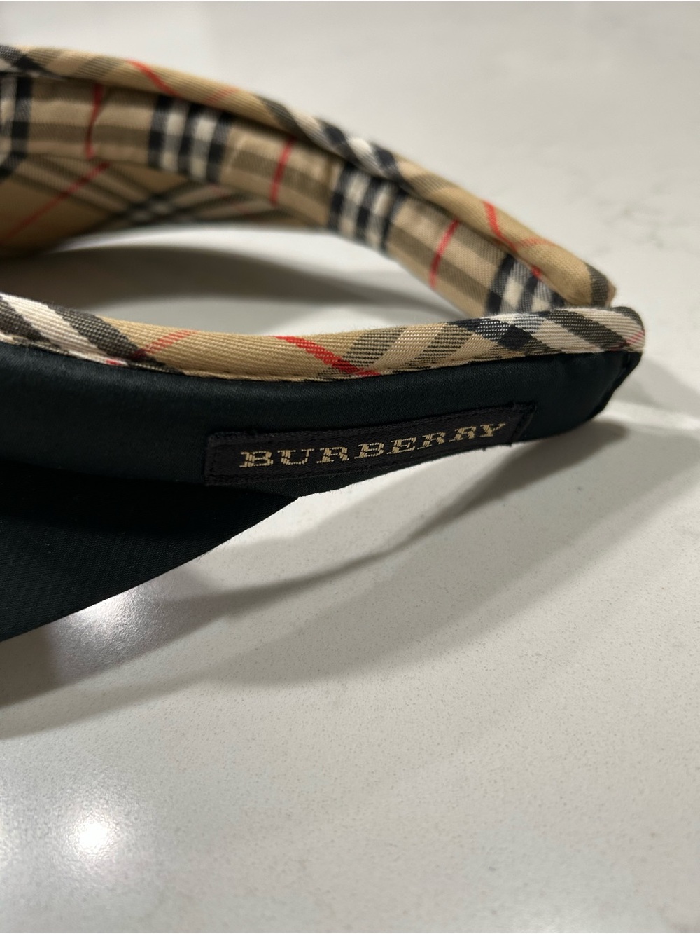 BURBERRY NOVA CHECK WITH BLACK SUN VISOR GOLF/ TENNIS. UNISEX - Picture 5 of 7